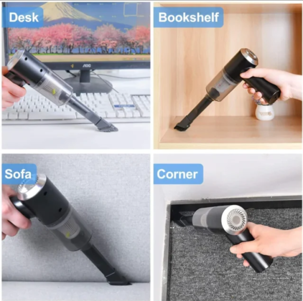 Portable 3 In 1 Mini Home And Car Vacuum Cleaner